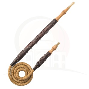 ATH Traditional Hookah Hose - Leather Brown